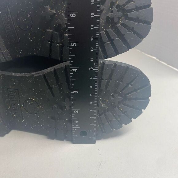 TIMBERLAND Women’s Rebolt  Boot Black Gold Size 6‎ Nubuck Suede Leather Lace Up - Picture 8 of 14